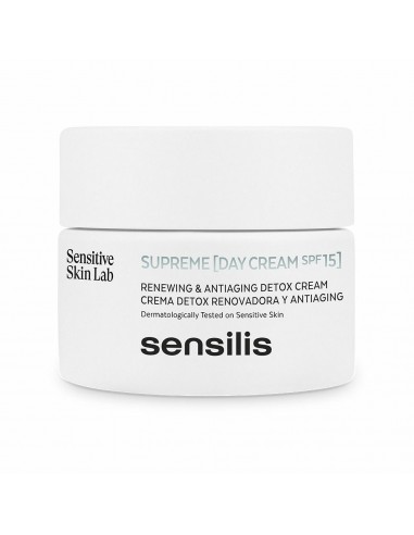 Anti-Aging-Tagescreme Sensilis Supreme Detox Renew Spf 15+ (50 ml)