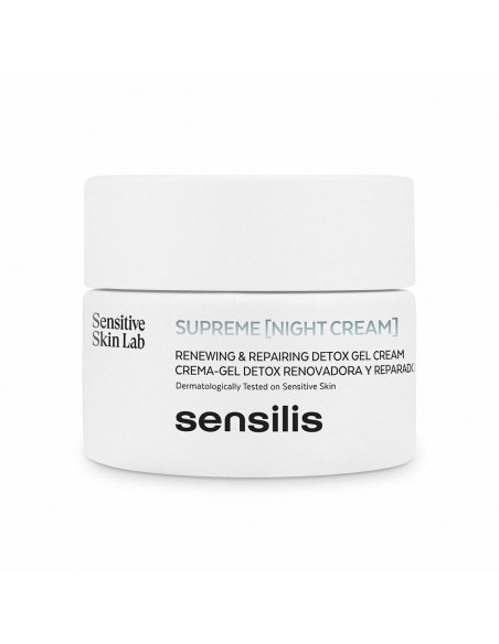 Anti-Wrinkle Night Cream Sensilis Supreme Real Detox (50 ml)