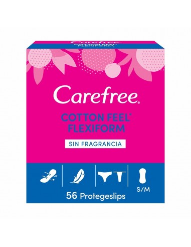 Flexibele inlegkruisje Carefree Cotton Feel Flexiform Maat S/M (56 uds