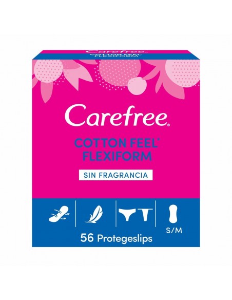 Flexibele inlegkruisje Carefree Cotton Feel Flexiform Maat S/M (56 uds