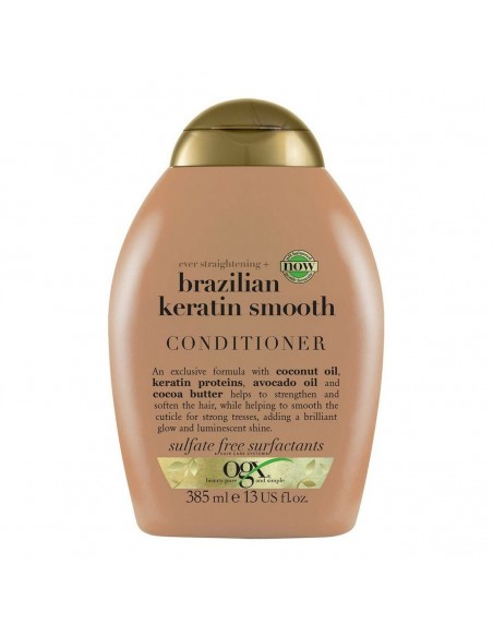 Après-shampooing OGX Brazilian Keratin Lissant (385 ml)