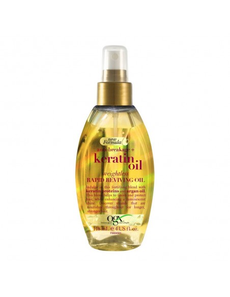 Haarbeschermende Olie OGX Anti-Breuk Keratine (118 ml)