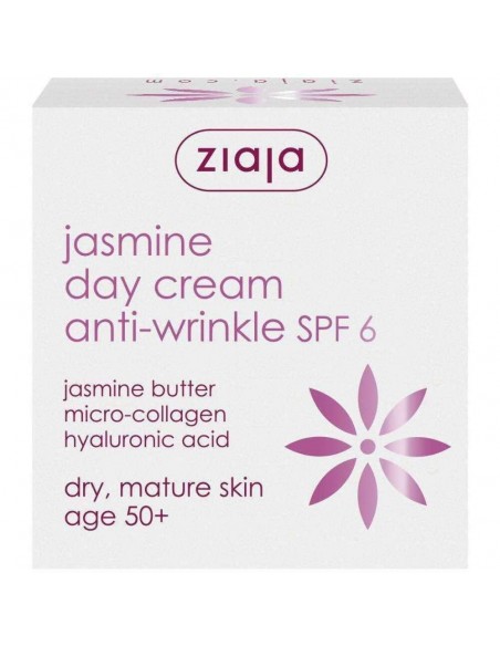 Crème antirides de jour Ziaja Jasmine Spf 6 (50 ml)