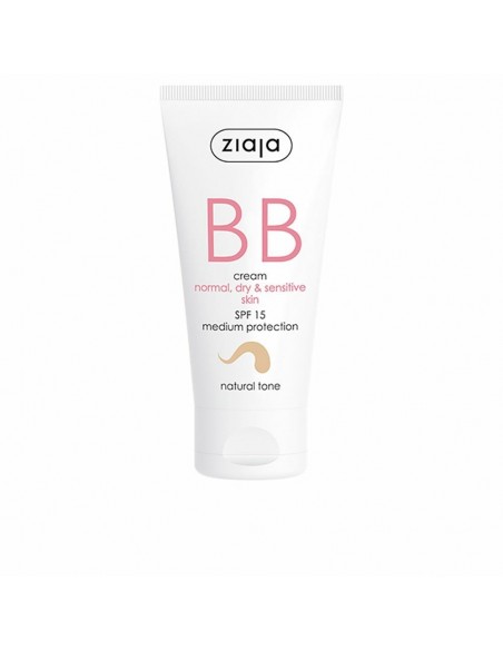 Hydrating Cream with Colour Ziaja Natural Spf 15 (50 ml)