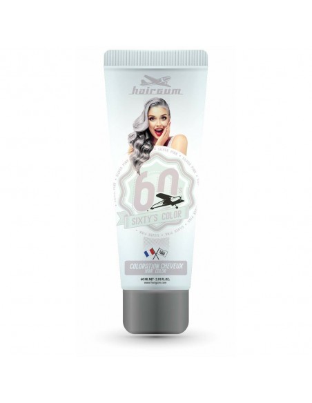 Coloración Semipermanente Hairgum Sixty's Color silver pink (60 ml)