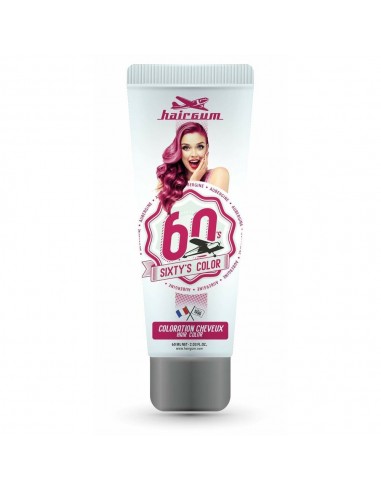 Coloración Semipermanente Hairgum Sixty's Color Berenjena (60 ml)