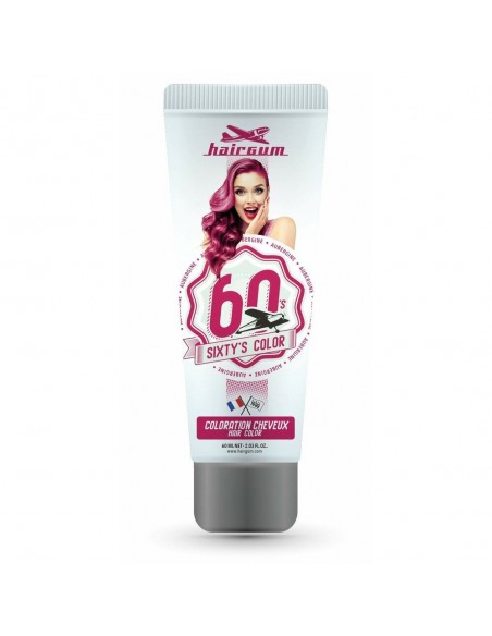 Coloración Semipermanente Hairgum Sixty's Color Berenjena (60 ml)