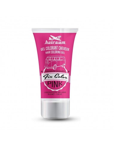 Niet-permanente kleur Hairgum Fix Color Roze Styling Gel (30 ml)