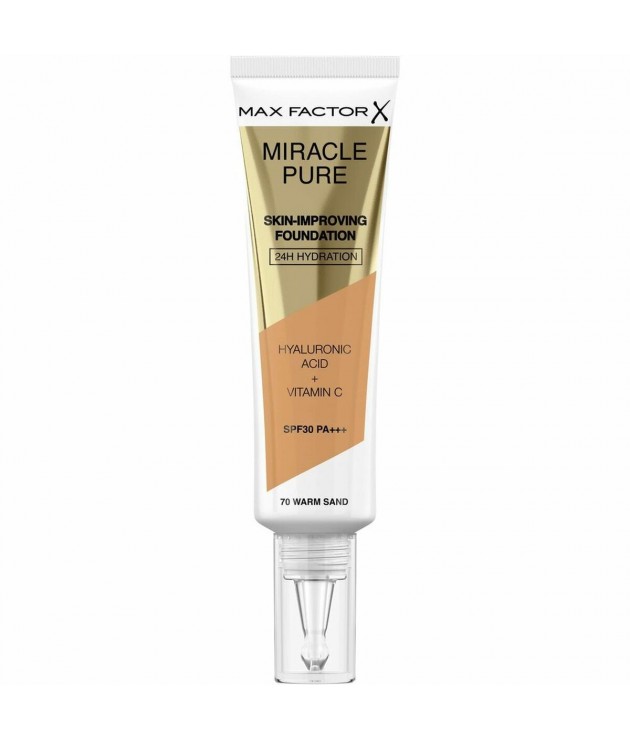 Base de maquillage liquide Max Factor Miracle Pure 70-warm sand SPF 30 (30 ml)