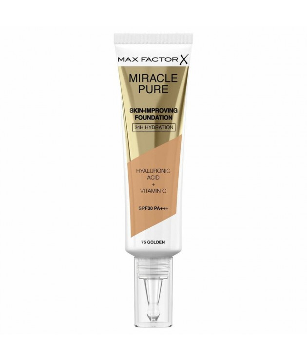 Base de maquillage liquide Max Factor Miracle Pure 75-golden SPF 30 (30 ml)