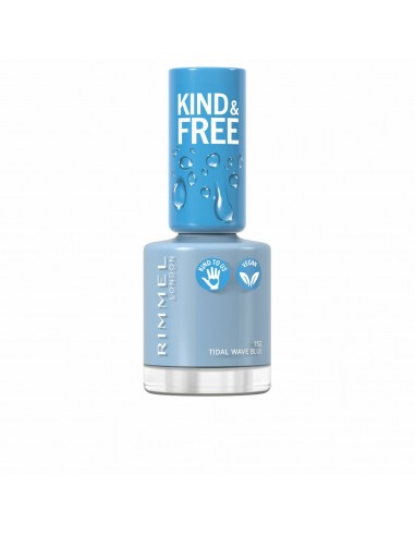 nail polish Rimmel London Kind & Free 152-tidal wave blue (8 ml)