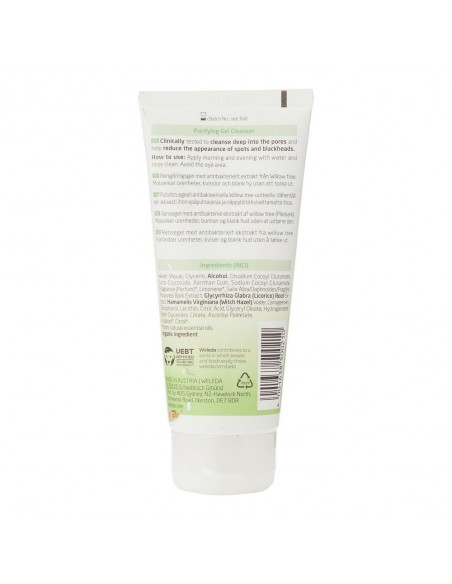 Nettoyant visage Weleda Naturally Clear Gel Purificatrice (Unisexe)