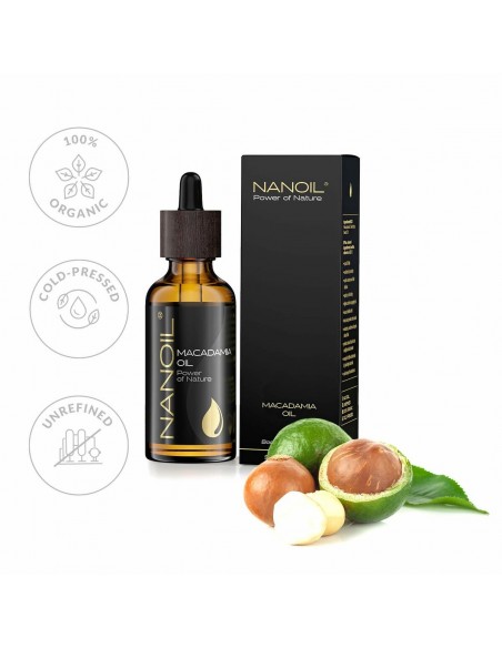 Huile corporelle Nanoil Power Of Nature Huile de noix de macadamia (50 ml)