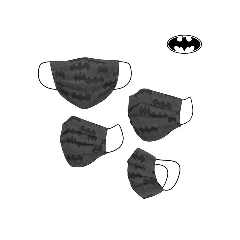 Hygienic Reusable Fabric Mask Batman Adult Grey