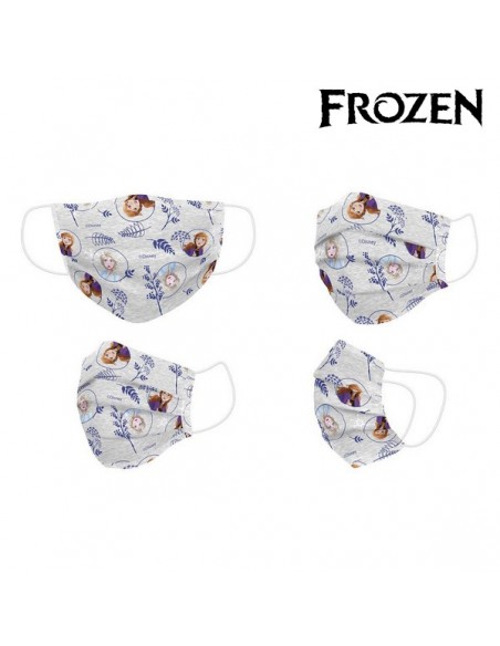 Hygienic Face Mask Frozen Children's Grey