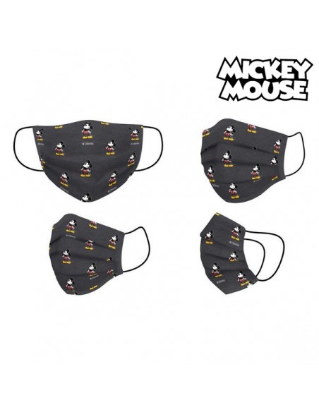 Masque hygiénique Mickey Mouse + 11 Ans Noir