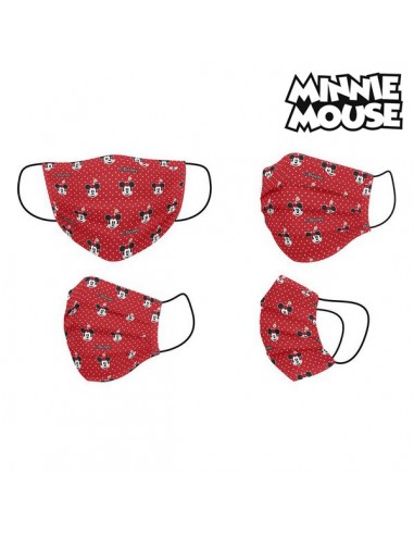 Masque hygiénique Minnie Mouse + 11 Ans Rouge