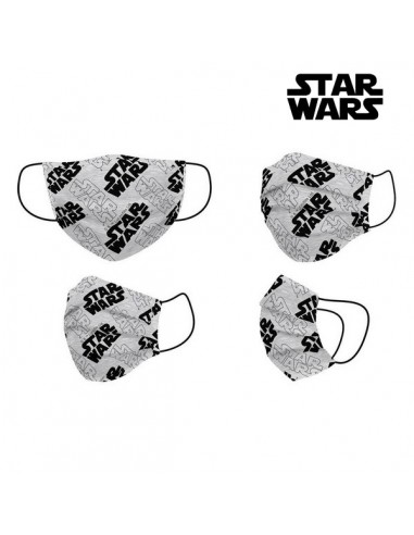 Mascarilla Higiénica Star Wars Infantil Gris