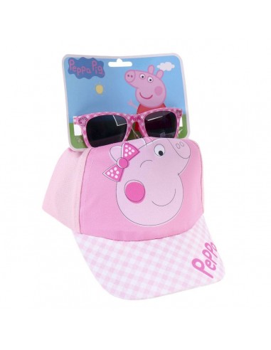 Lot Peppa Pig Lunettes de soleil Casquette Rose