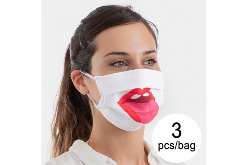 Hygienic Reusable Fabric Mask Tongue...